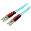 Startech.Com 5m LC Fiber Optic Cable 10Gb Aqua - MM Duplex 50/125 - LSZH A50FBLCLC5